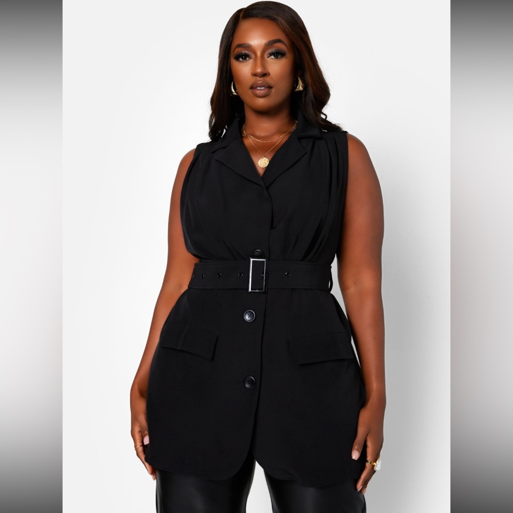 Rebdolls sleeveless blazer vest